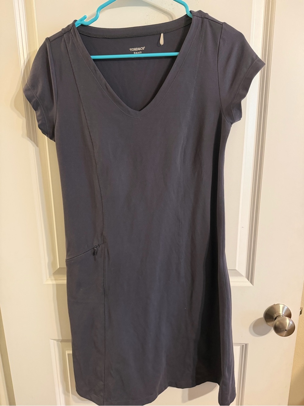 Toad&Co Slate Gray Tech Tomboy Dress size small